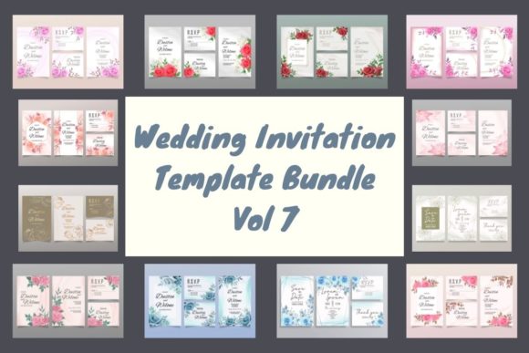 Wedding Invitation Template Bundle Vol 7