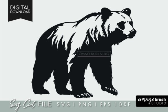 Bear SVG, Bear Silhouette Cut File