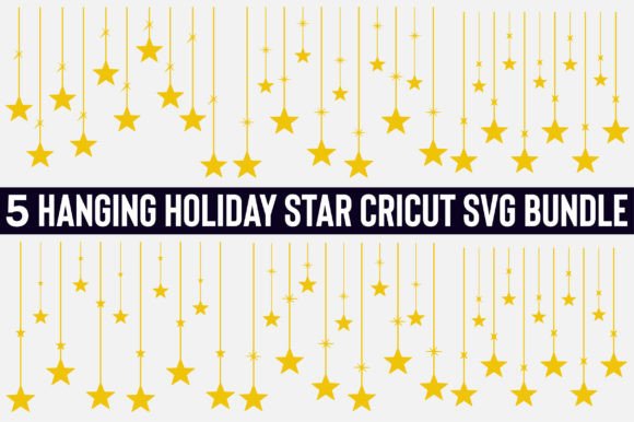 Hanging Holiday Star Cricut SVG Bundle 3