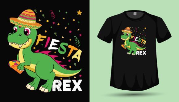 Cinco De Mayo Dinosaur T Rex T Shirt