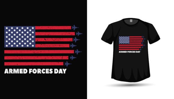 4th July Armed Forces Tshirt Design